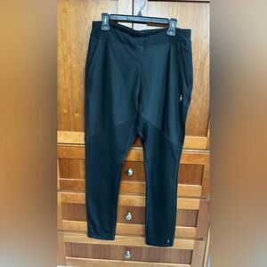 Men's active fleece smartwool wind pants Large black